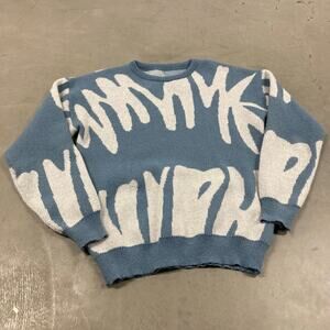 vintage y2k patterned sweater